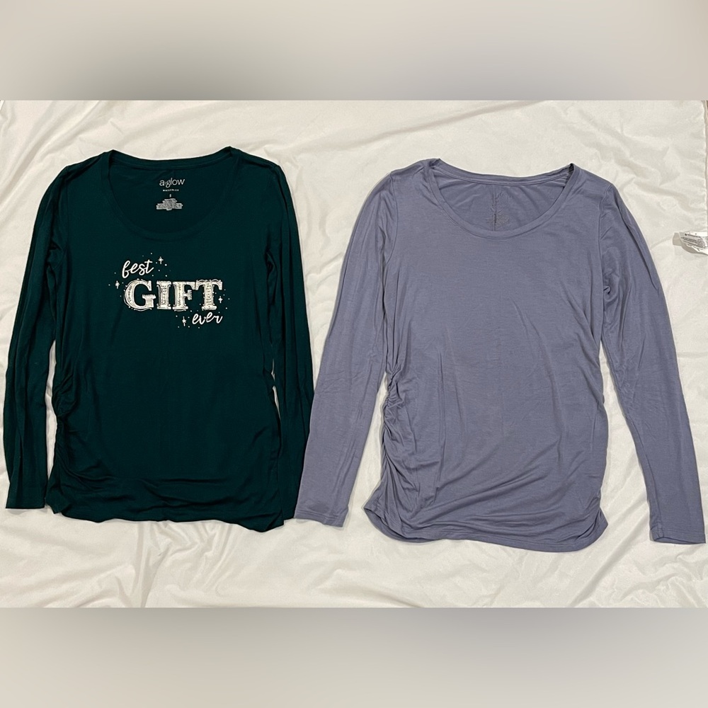 a:glow Maternity Long Sleeve Shirts